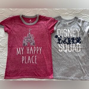 Disney Parks Castle Squad Mickey Women TShirt Bundle 2 XS NWOT